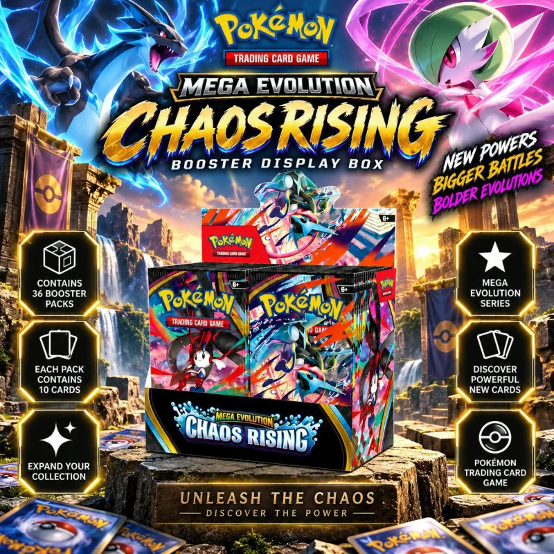 POKÉMON TCG: MEGA EVOLUTION-CHAOS RISING BOOSTER DISPLAY BOX (36 PACKS) #34