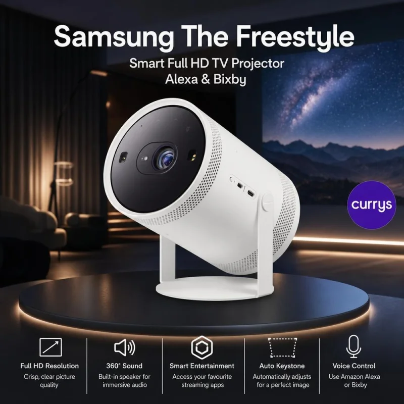 SAMSUNG The Freestyle Smart Full HD TV Projector Alexa & Bixby #2