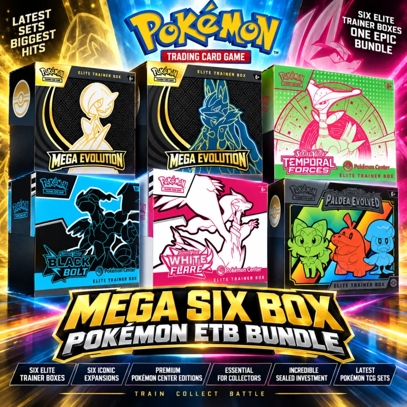 MEGA SIX BOX POKÉMON ELITE TRAINER BOX BUNDLE