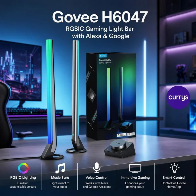 GOVEE H6047 RGBIC Gaming Light Bar with Alexa & Google #2