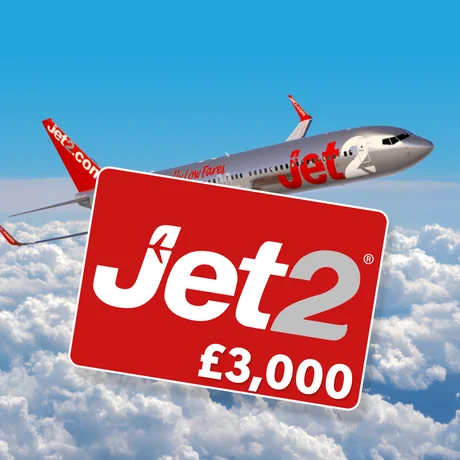 £3,000 Jet2 Holiday Voucher 13th Oct 26