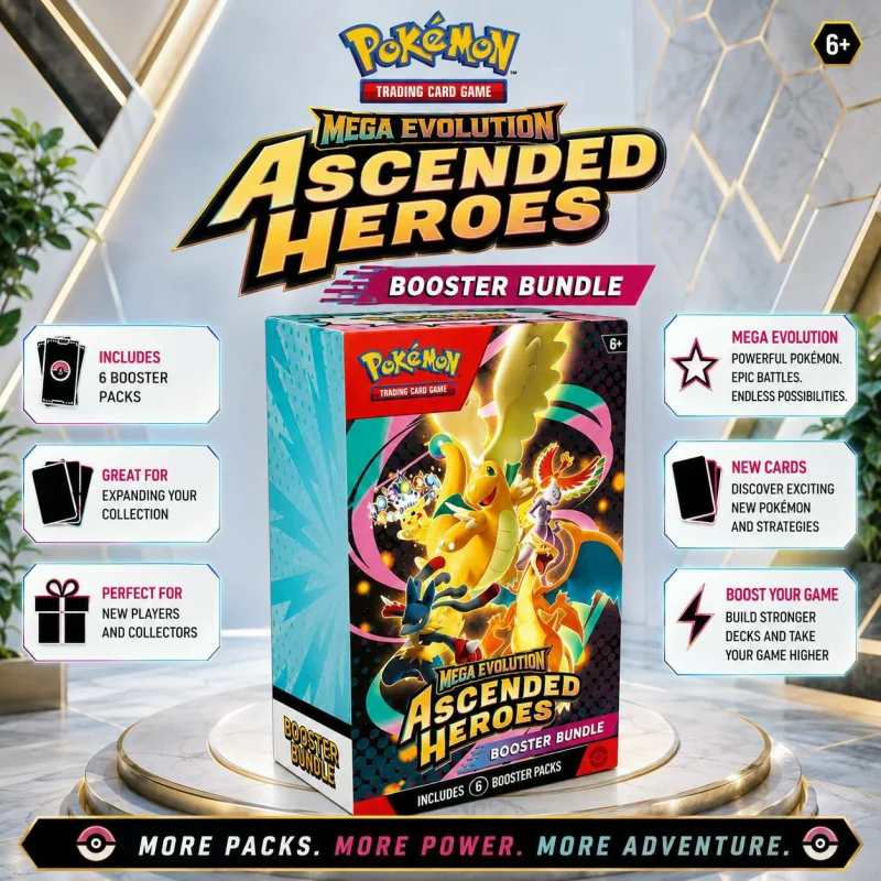 NEW SEALED ASCENDED HEROES BOOSTER BUNDLE #22
