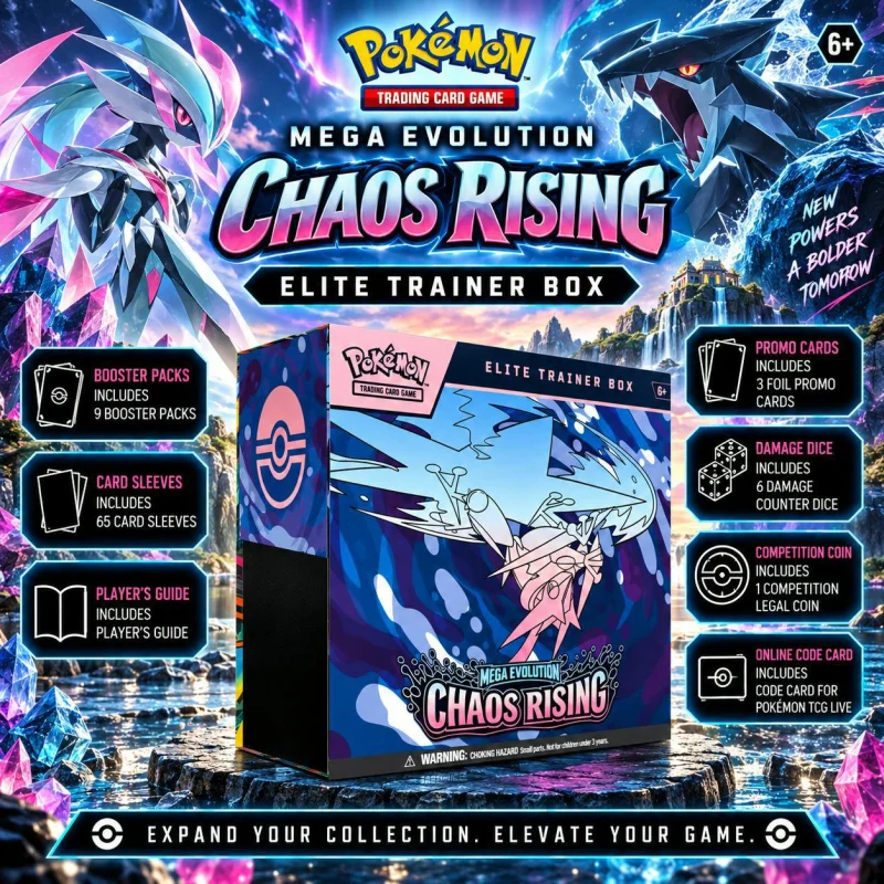 NEW POKEMON MEGA EVOLUTION CHAOS RISING ELITE TRAINER BOX #30