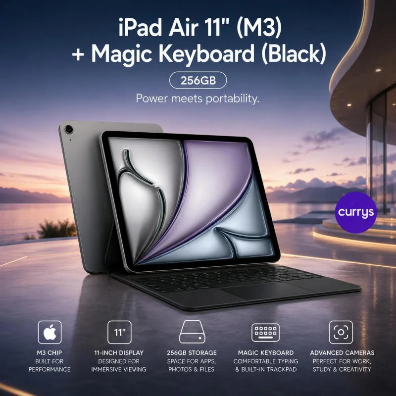 APPLE 11" IPAD AIR (2026) - 256 GB, SPACE GREY + (M3) MAGIC KEYBOARD #22