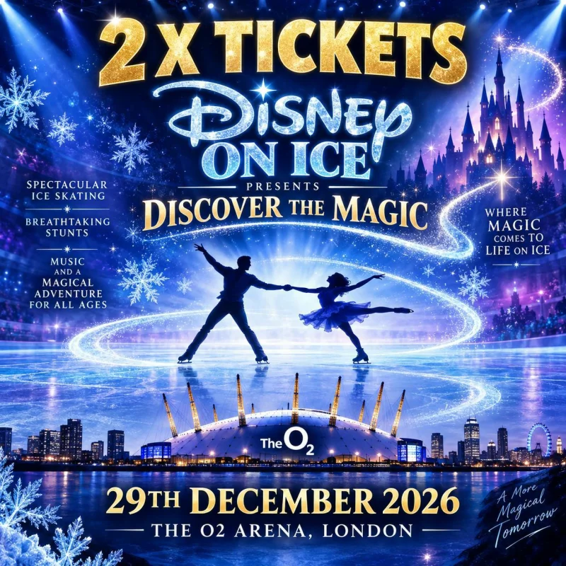 2 X DISNEY ON ICE PRESENTS: DISCOVER THE MAGIC O2 BOX SEATS 29TH DEC 2026 #2