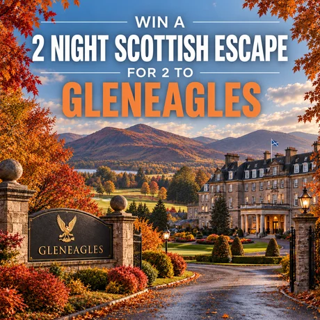 2 Night Stay at Gleneagles for Two + £500 Cash