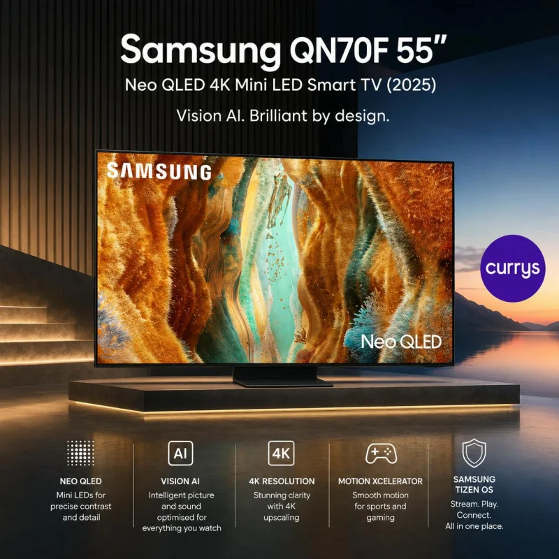 SAMSUNG QN70F 55" NEO QLED 4K MINI LED VISION AI SMART TV #20