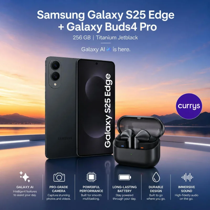 SAMSUNG GALAXY S25 EDGE + BUDS 4 BUNDLE #22