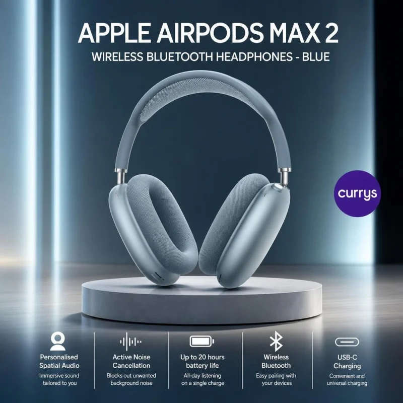 APPLE AirPods Max 2 Wireless Bluetooth Headphones - Blue #2