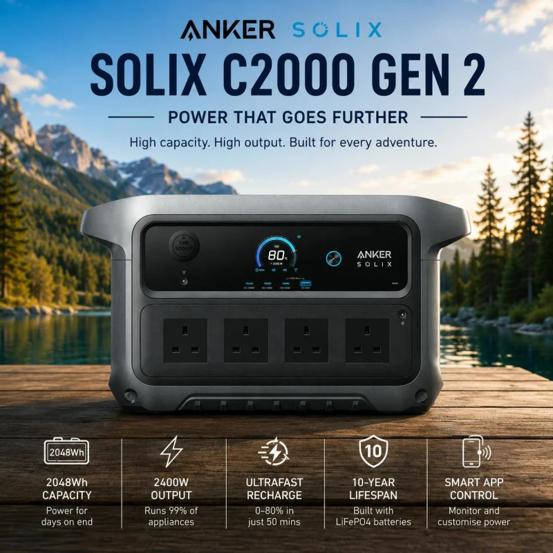ANKER SOLIX C2000 GEN 2 PORTABLE POWER STATION #19