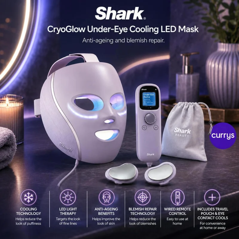 SHARK CRYOGLOW LED FACE MASK LILAC CHILL – ANTI AGEING #22