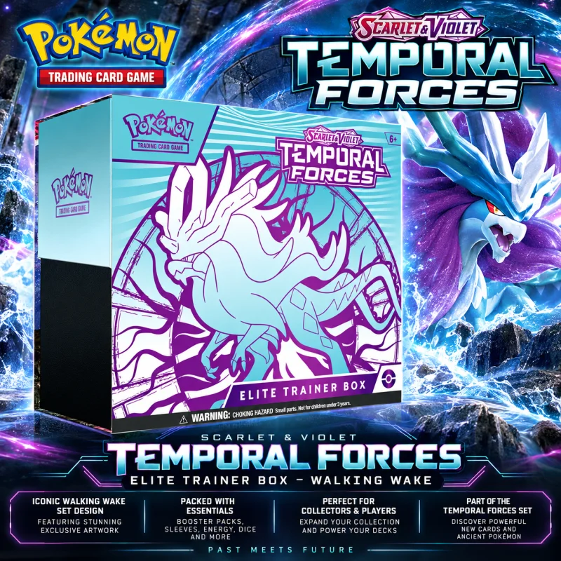 POKÉMON TCG: SCARLET & VIOLET — TEMPORAL FORCES ETB — WALKING WAKE #1