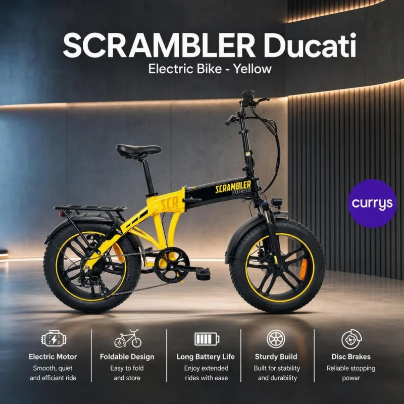SCRAMBLER Ducati Electric Bike - Yellow #2