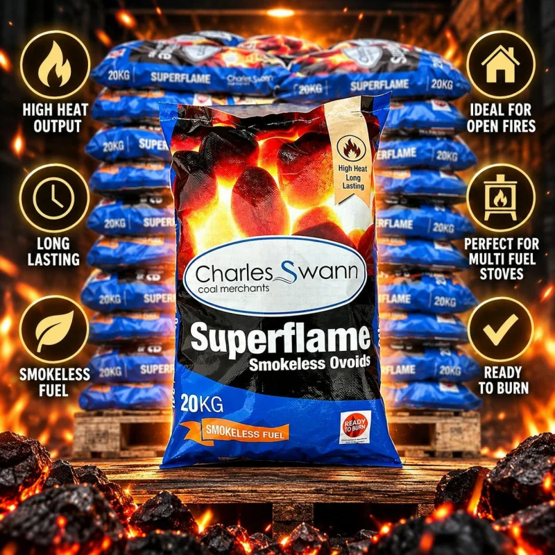 50 X 20KG SUPERFLAME SMOKELESS BRIQUETTES #3