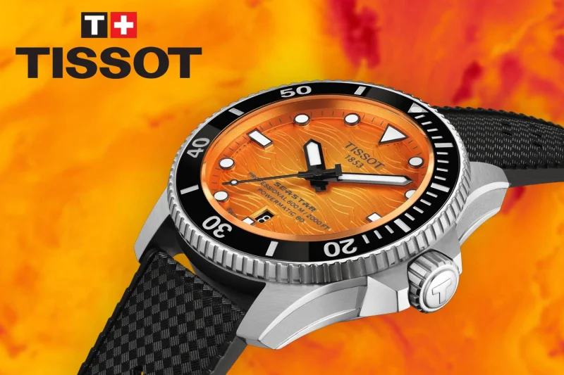 Win this Tissot Seastar 2000 Powermatic 80 Orange 44mm  - Only 899 Entries