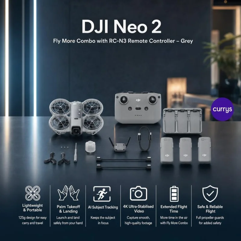 DJI Neo 2 Fly More Combo with RC-N3 Remote Controller - Grey #2