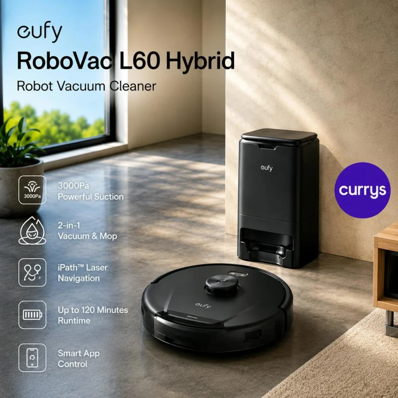 EUFY ROBOVAC L60 HYBRID ROBOT VACUUM CLEANER - BLACK #21