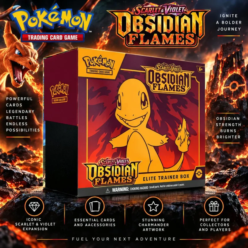 NEW SEALED POKEMON TCG: OBSIDIAN FLAMES ELITE TRAINER BOX #4