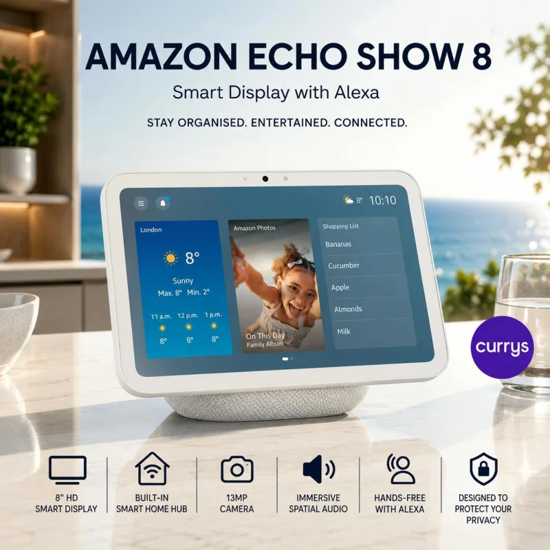 AMAZON ECHO SHOW 8 – SMART DISPLAY + ALEXA #22