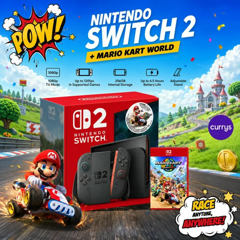 NINTENDO SWITCH 2 + MARIO KART WORLD – THE ULTIMATE RACING BUNDLE #22